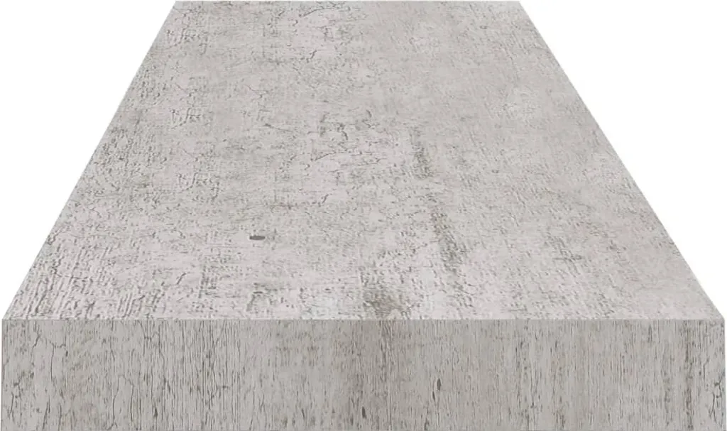 Étagères Murales Robustes en MDF Effet Béton Gris 90cm avec Fixations