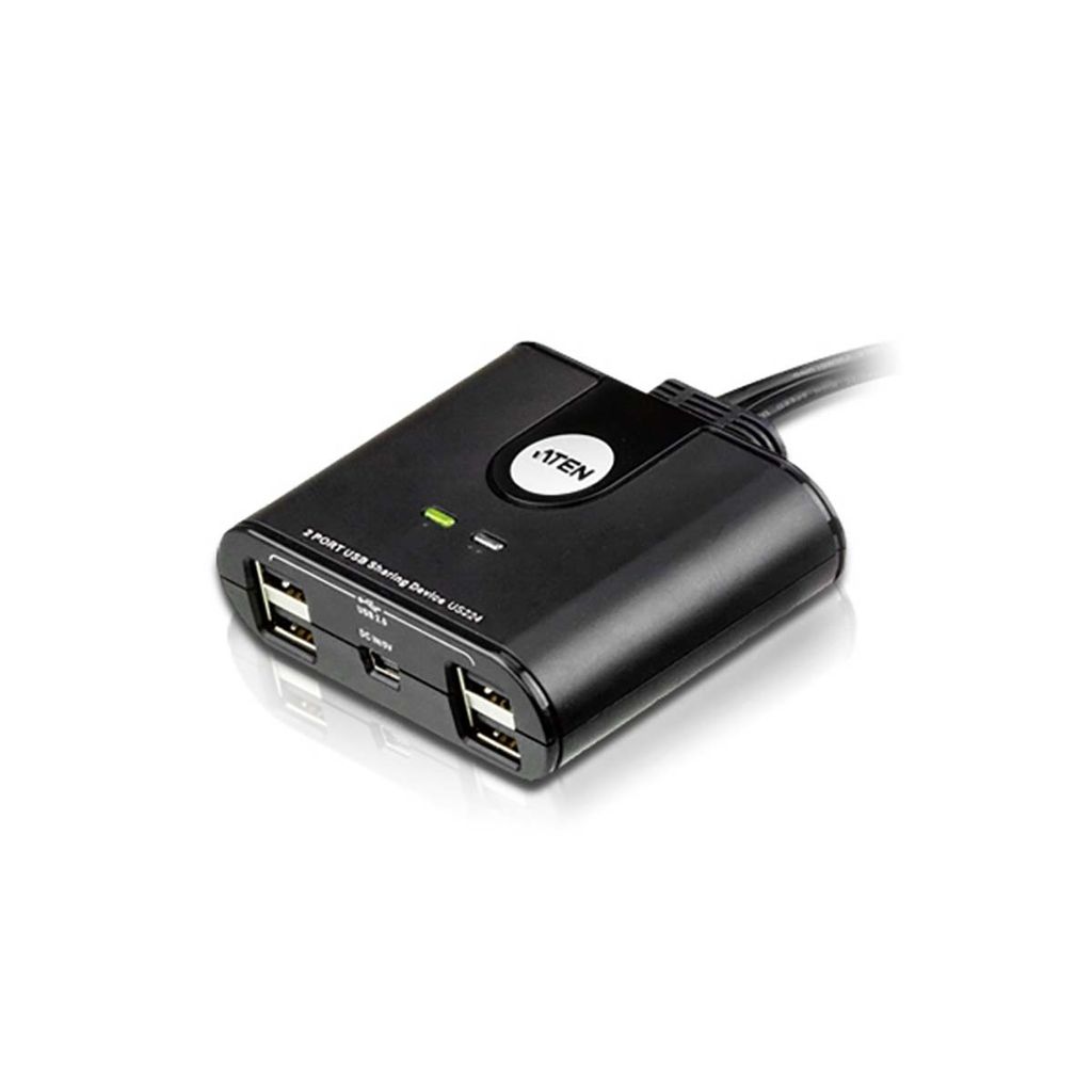 ATEN US224 USB 2.0-Peripheriegeräte-Switch mit 2 Ports Produktbild 