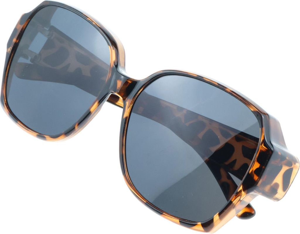 Polarisierte Schildpatt-Sonnenbrille für Überbrillen, Produktbild 