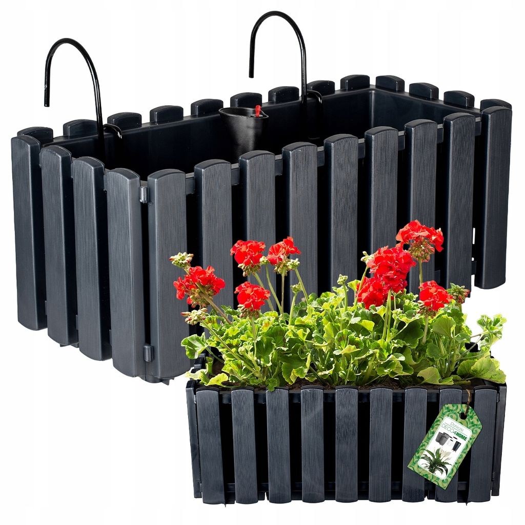 Prosperplast Blumetopf | Boardee Fencycase W | Anthrazit | Produktbild 