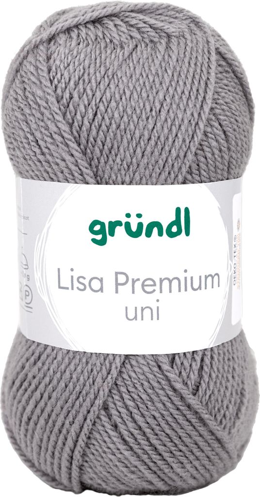 Wolle Lisa, 50g, 133m Grau Produktbild 