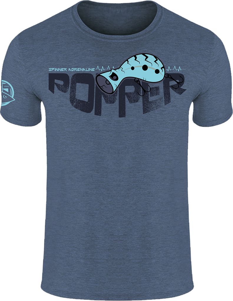 HOTSPOT DESIGN POPPER, M, blau, T-shirt, 010002502