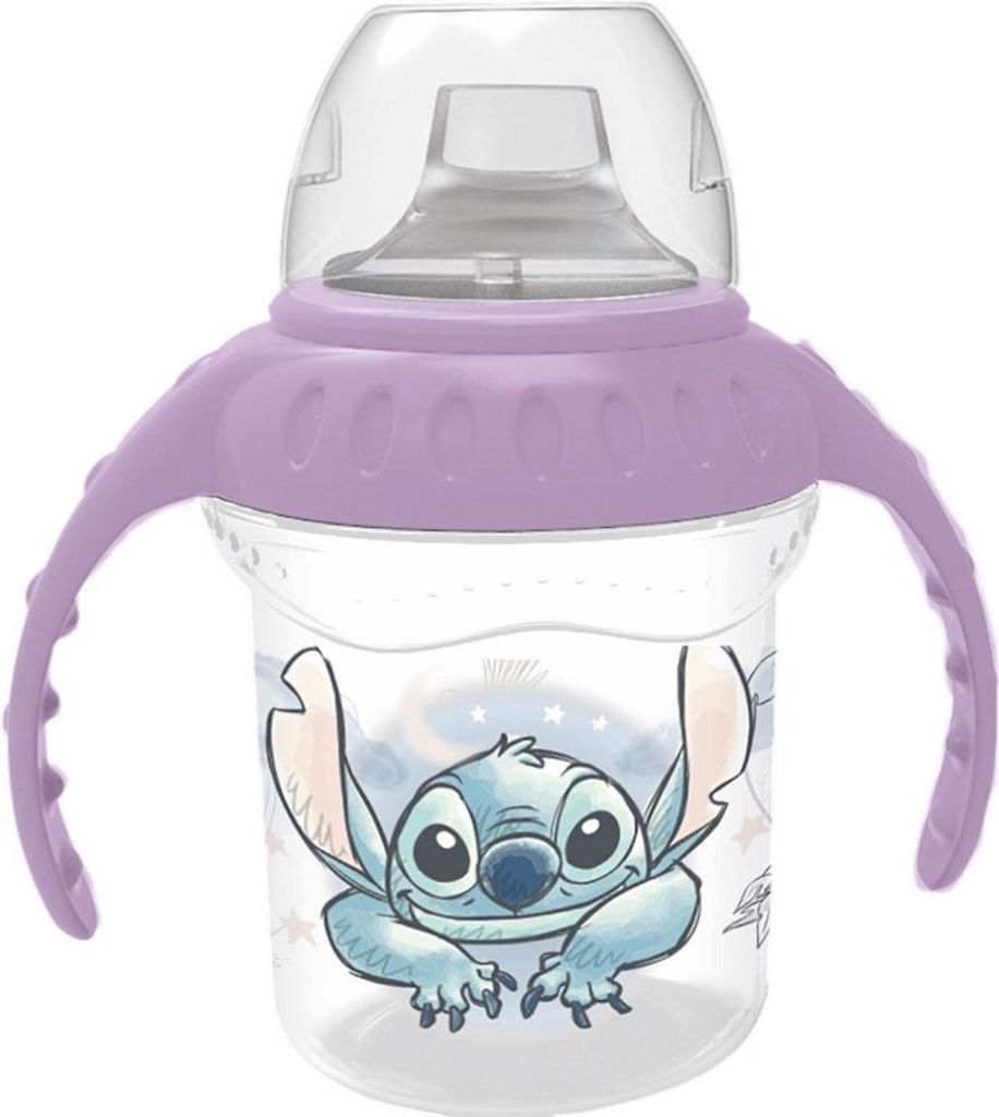 Tataway Reisebecher, 250 ml, Disney Stitch-Design, auslaufsicherer Deckel, tragbar.