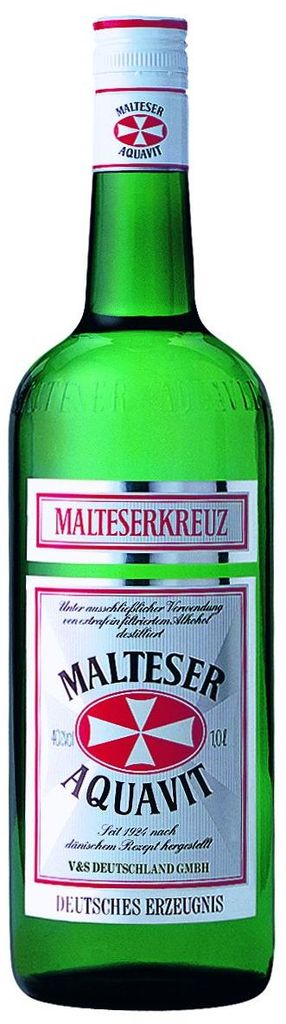 Malteserkreuz Aquavit nach Kümmel und anderen Gewürzen 1000 Produktbild 
