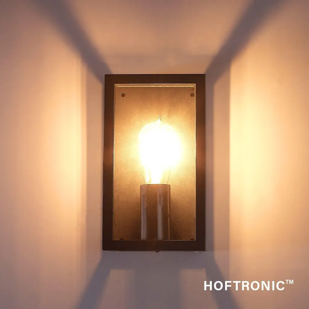 Applique murale LED 8W IP44 E27 Noir Dimmable HOFTRONIC pour extérieur - 9