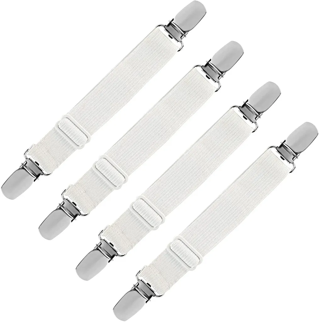Lot de 4 Pinces pour Housse de Table à Repasser : Repassage Facile