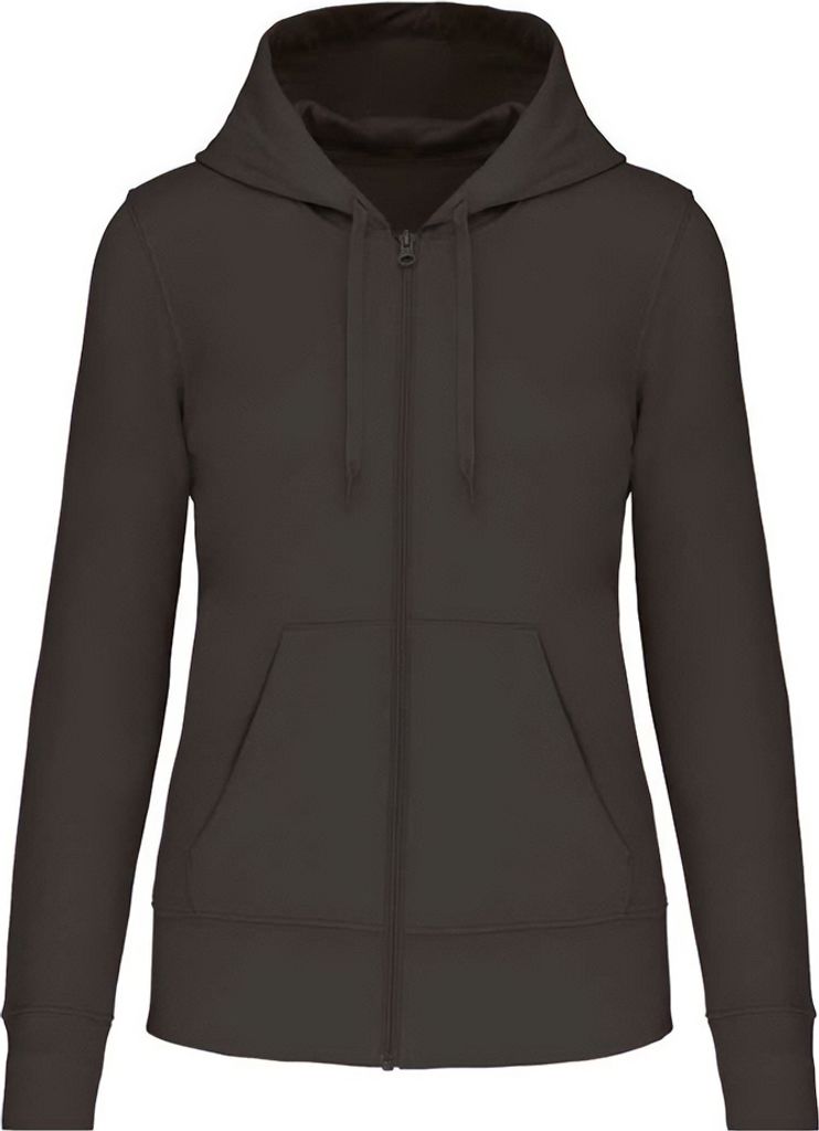 Kariban - Hoodie mit durchgehendem Reißverschluss für Damen PC6930 (L) (Dunkelgrau)