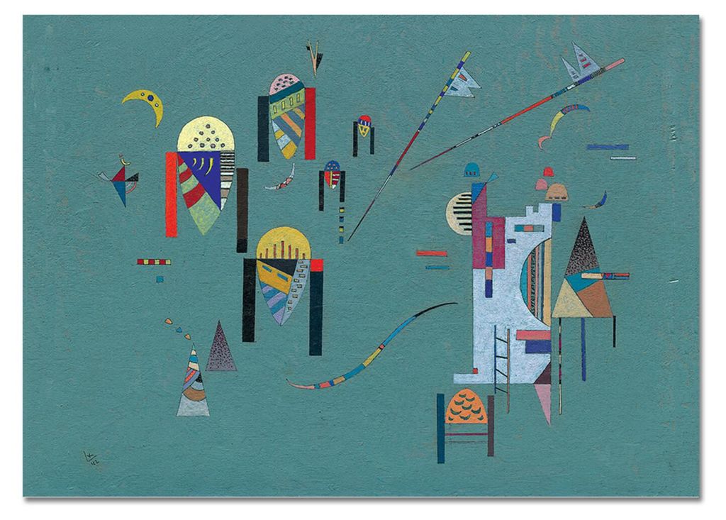 Giallobus - Vertikale Akzente - Vassily Kandinsky - 140L x 100B cm - Bild - Acrylglas