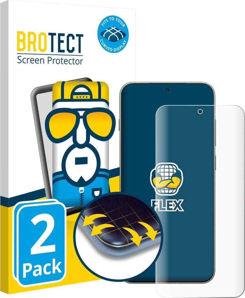 2x BROTECT Fullscreen Schutzfolie für OnePlus 13T Displayschutz Folie Fullcover Klar Transparent