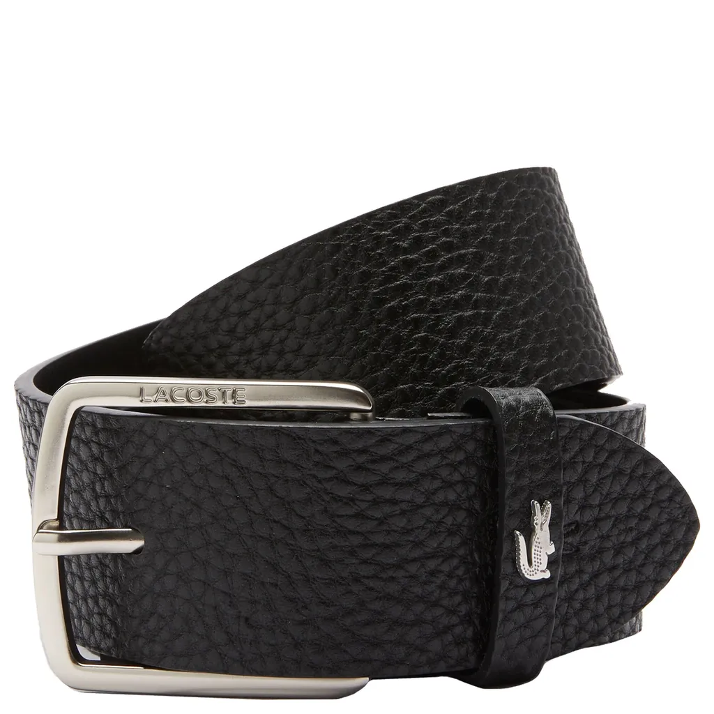 Ceinture en Cuir Noir Lacoste W110 - Ceinture Casual pour Pantalon - 3
