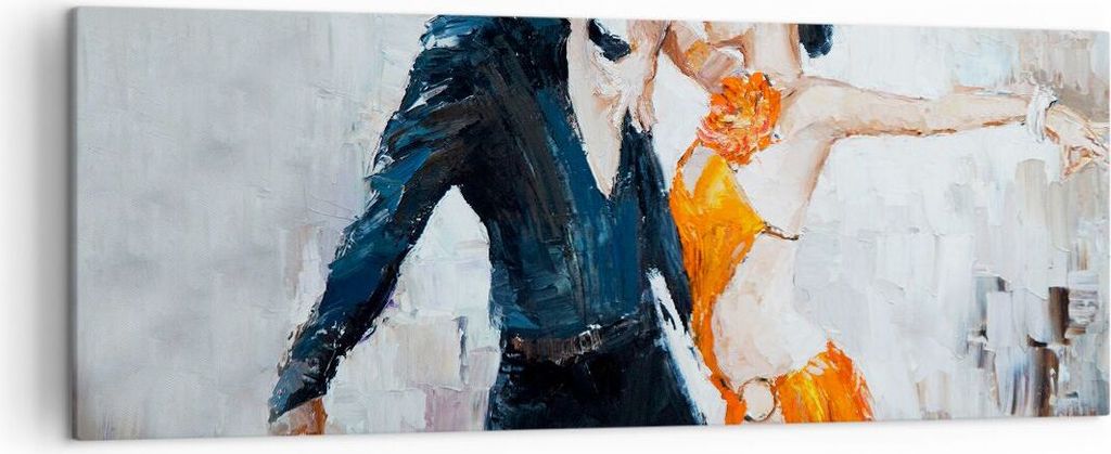 Bild auf Leinwand - Leinwandbild - tanzen sie - 140x50cm - Wand Bild - Wanddeko - Wandbilder - Leinwanddruck - Bilder - Kunstdruck - Wanddekoration...