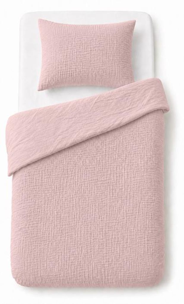 Bettwäsche, Kinder-Musselinbettwäsche 100x135 Rosa