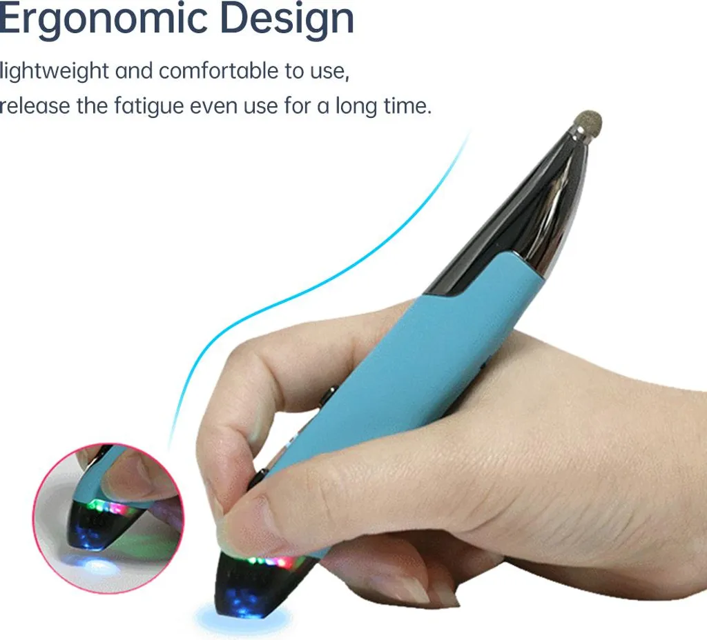 Stylo Souris Vertical Optique Bluetooth pour Graphiste et Présentation - 7