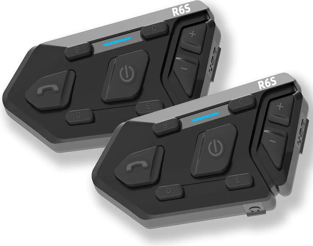 Système Communication Moto 6 Pilotes WAYXIN R6S Intercom Bluetooth Duo