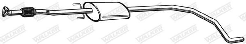 WALKER 23382 Mittelschalldämpfer OE 13220793 kompatibel mit Corsa D