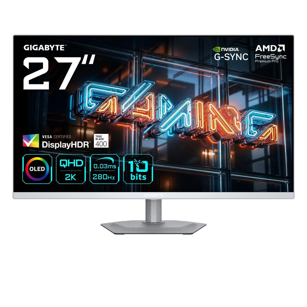 Monitor Gigabyte Oled 27” Mo27Q2A Ice 280Hz Produktbild 