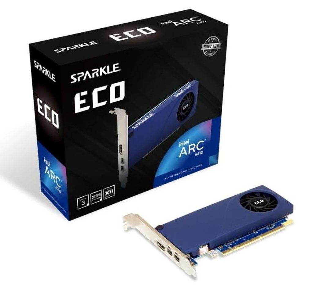 Tecnologia Sparkle Intel Arc A310 ECO 4 GB GDDR6 Immagine del prodotto 