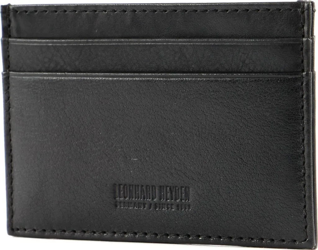 LEONHARD HEYDEN Pelle portacarte Roma Credit Card Holder Black nero