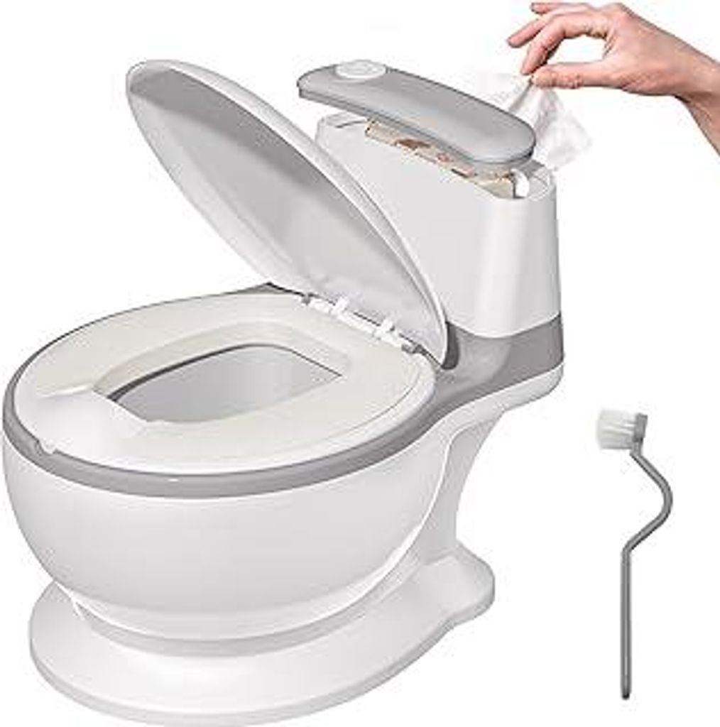 Töpfchen für Kinder, Kindertoilette mit Papiertücher-Design, Weicher Sitz | Abhaltetöpfchen Baby, Anti-Rutsch & Herausnehmbarer Schüssel | Pot...