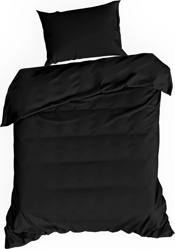 Linge de lit noir 180x200 cm idéal pour une chambre moderne - NOVA3