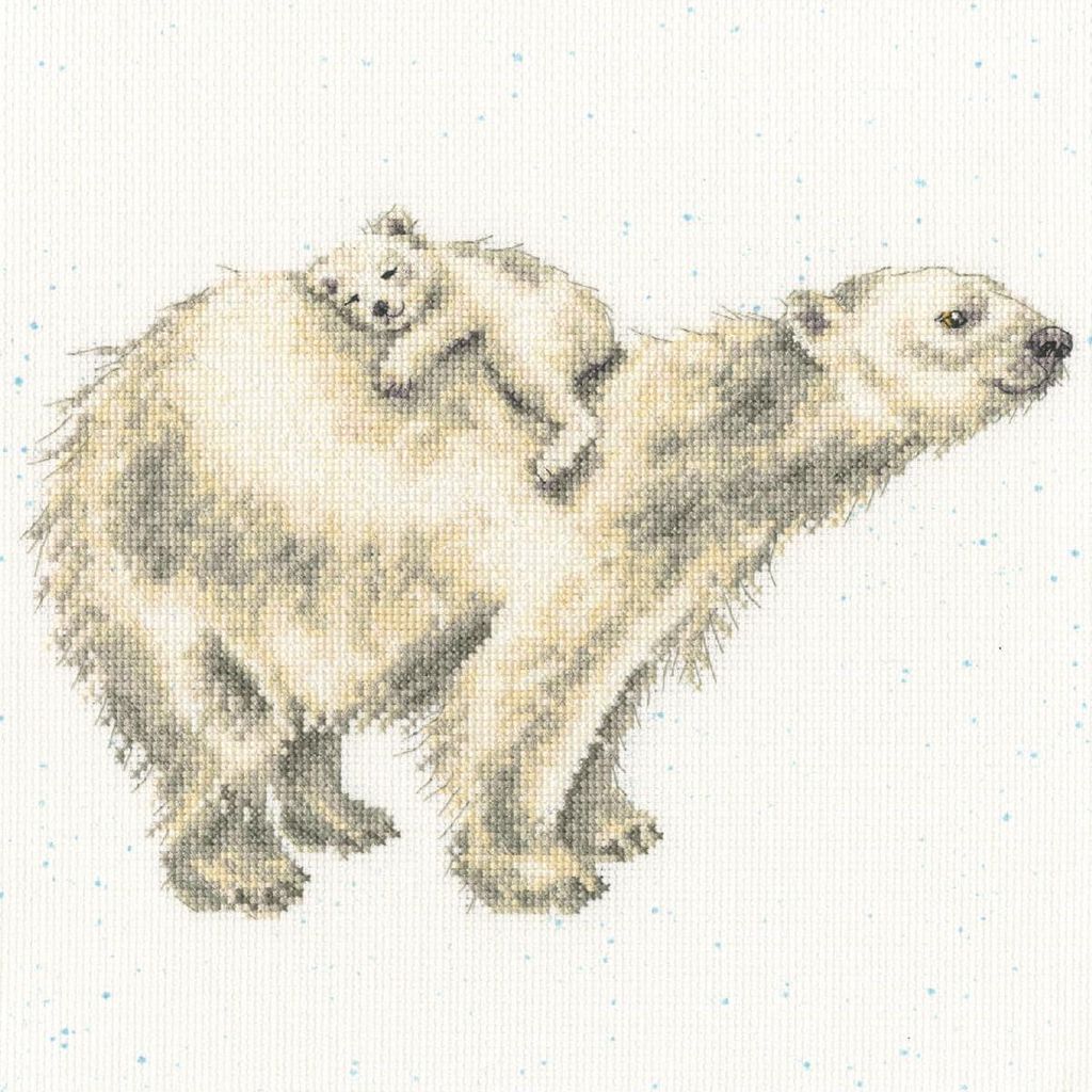 Bothy Threads Kreuzstich Set "Schneebaby", Zählmuster, XHD111, 26x26cm