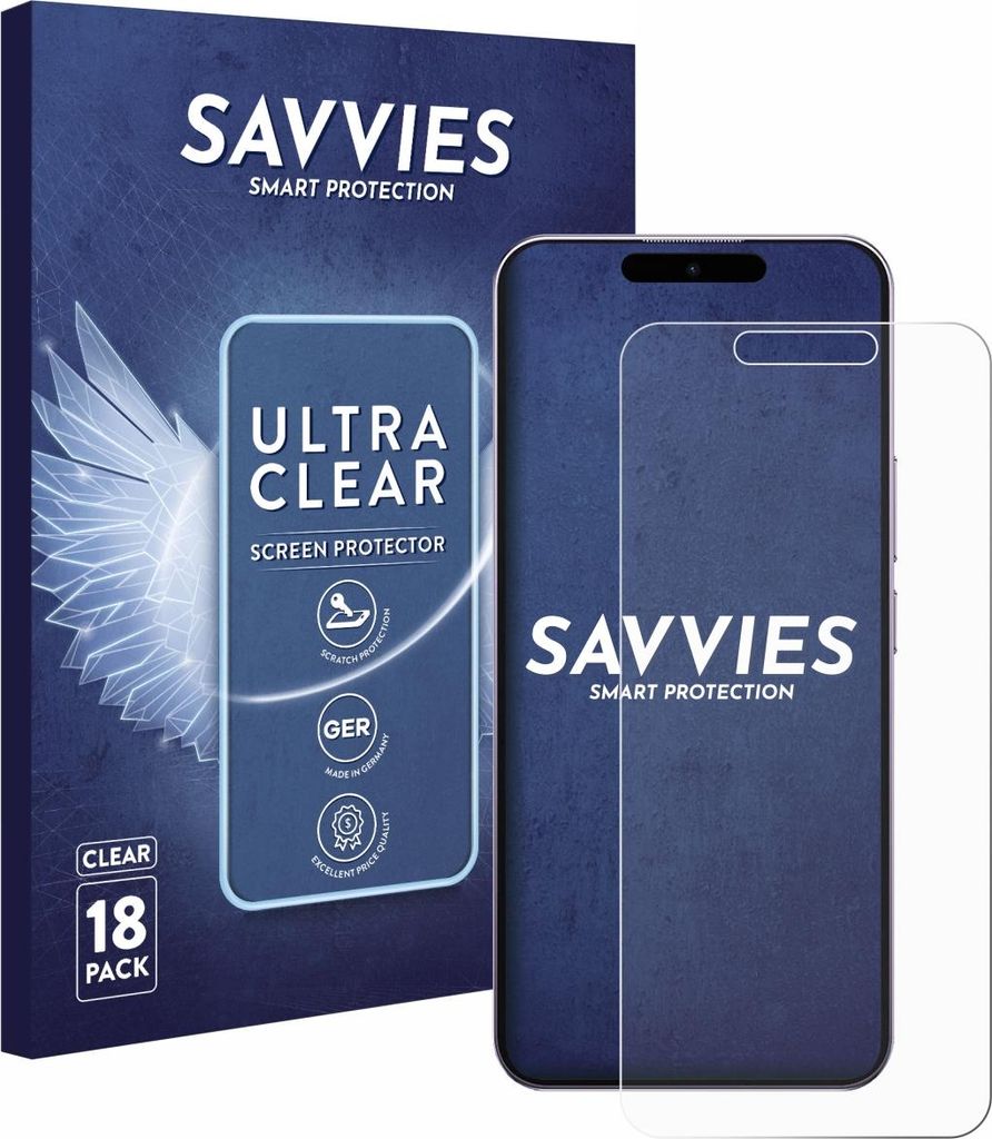 18x Für Oukitel P1 Pro Schutzfolie Savvies Displayschutz Display Schutz Folie Klar Transparent