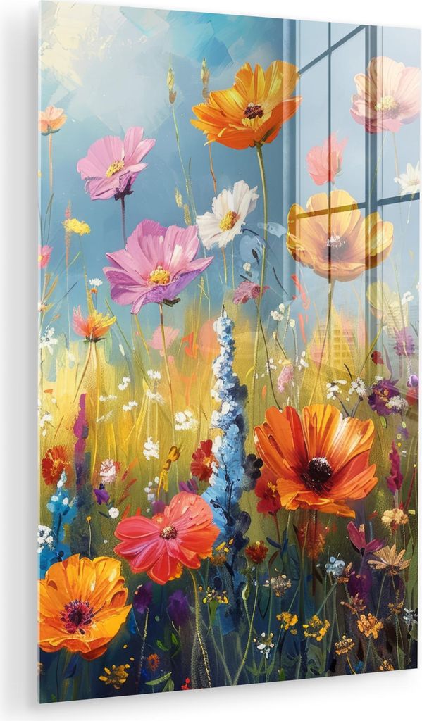 MuchoWow Glasbilder - Bilder auf Wandbild - Foto auf Glas Blumen - Natur - Botanik - Kunst 20x30 cm Wanddekoration aus Glas - Acrylglasbild - Acryl...
