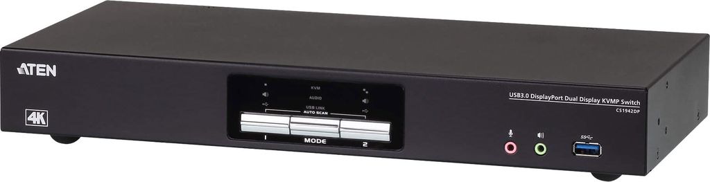 ATEN CS1942DPA 2-Port USB 3.0 8K DP KVM, DUAL View Produktbild 