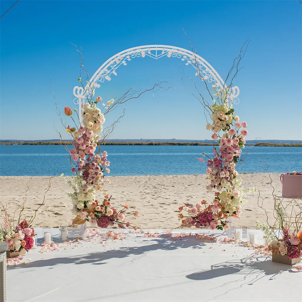 Arche Décorative de Mariage Extérieur - Support pour Fleurs et Ballons