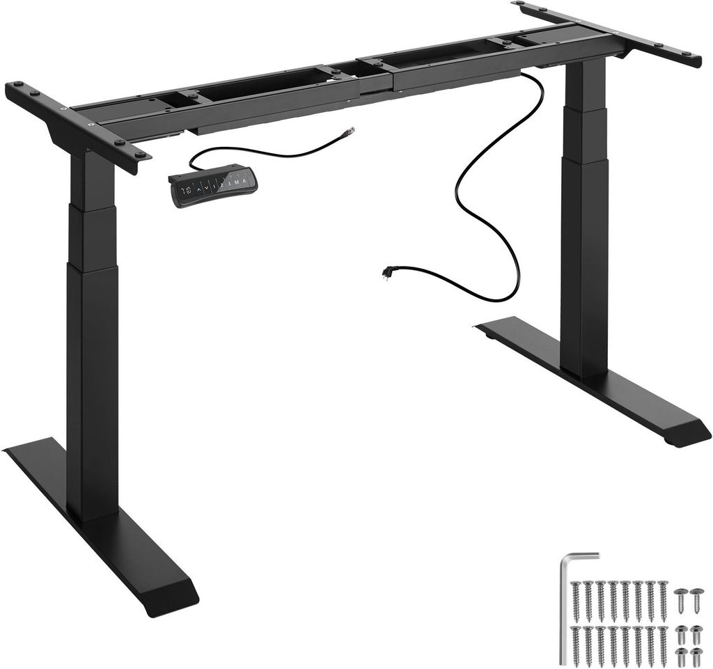 tectake Tischgestell Denis 110 - 190 x 68 x 58 - 123 cm