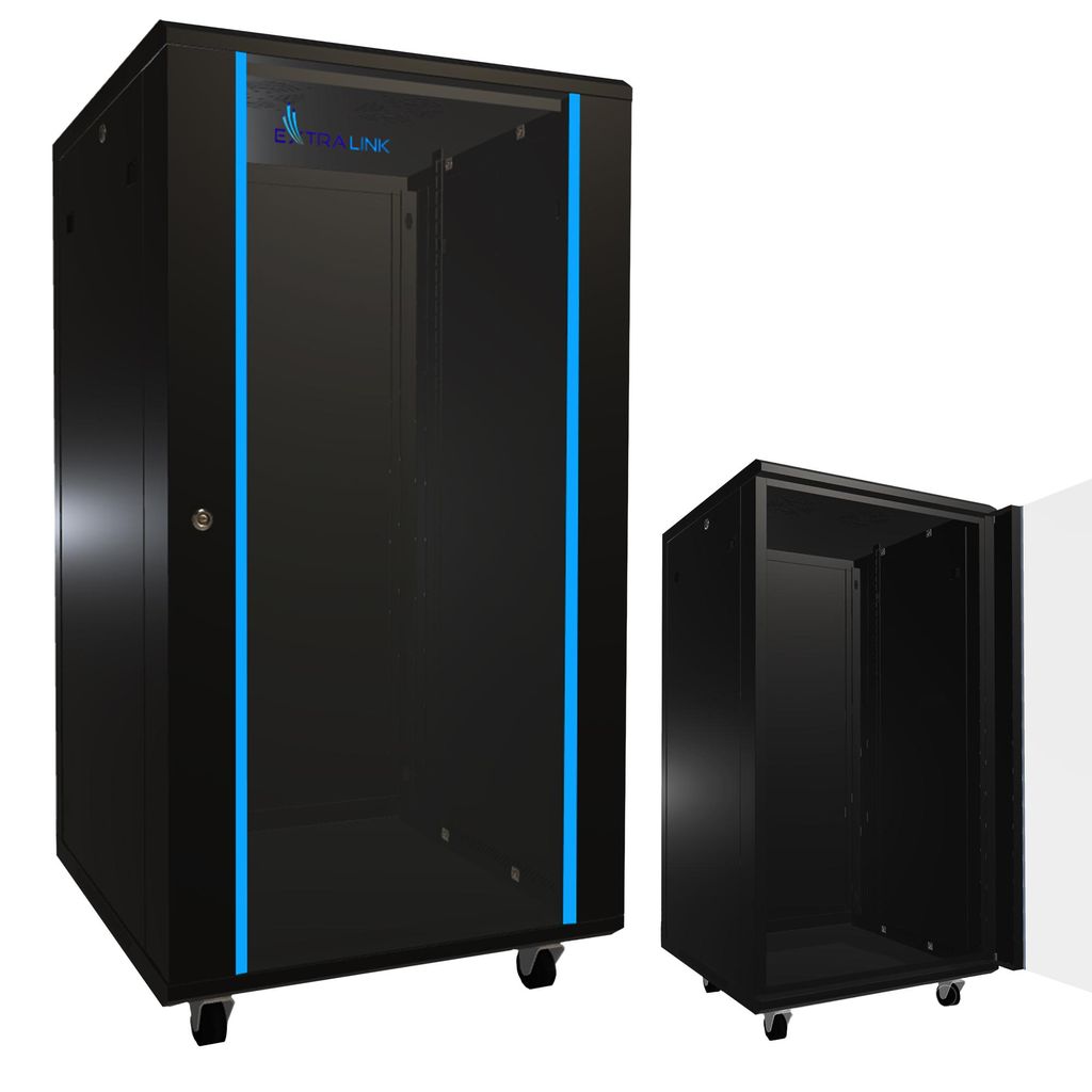 Extralink 22U 600 × 600 mm Armario Rack de Pie Negro para Imagen del producto 