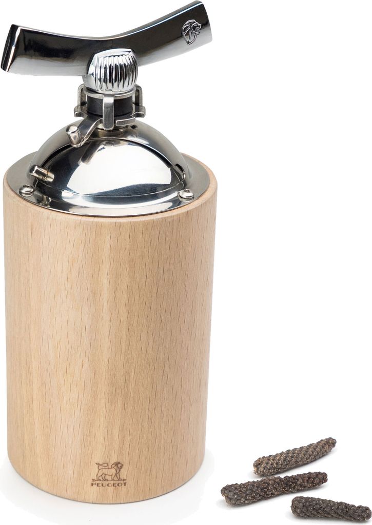 PEUGEOT Pfeffermühle ISEN NATUR 16cm Holz Langpfeffer Stahlmahlwerk Gewürze