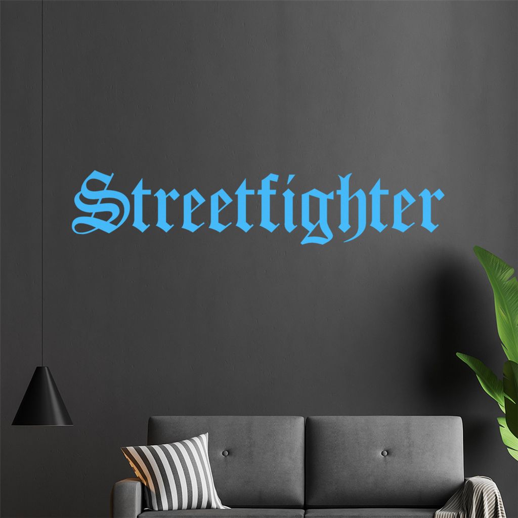 Streetfighter old Wandtattoo in 6 Größen - Wandaufkleber Wall Sticker - Dekoration, Küche, Wohnzimmer, Schlafzimmer, Badezimmer