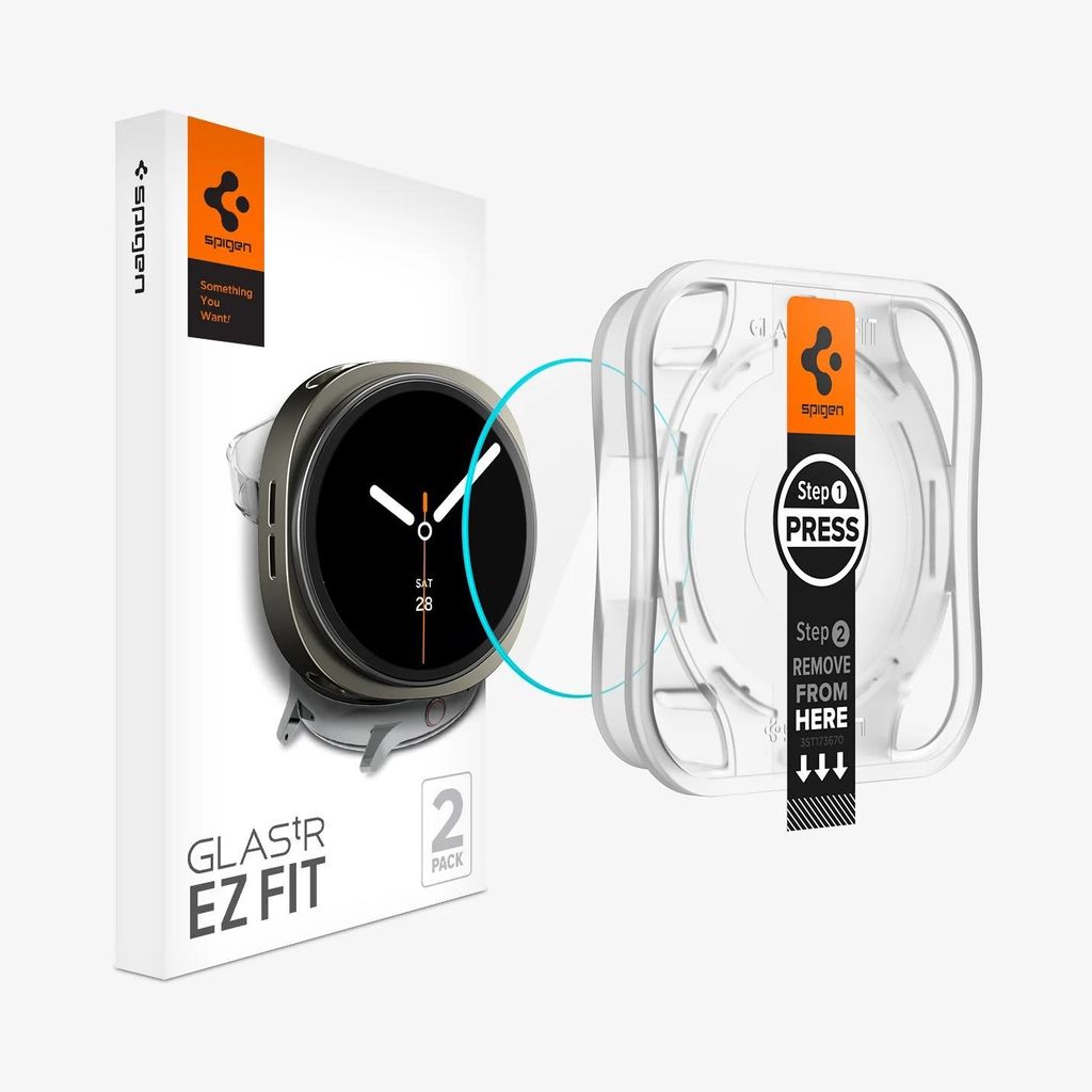 Spigen GLAS.tR EZ Fit, Película protectora, Smartwatch, Imagen del producto 