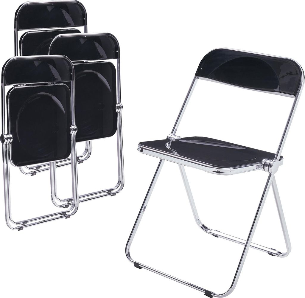 Chaise pliante 'Pornainen' set de 4 pièces structure acier Image du produit 