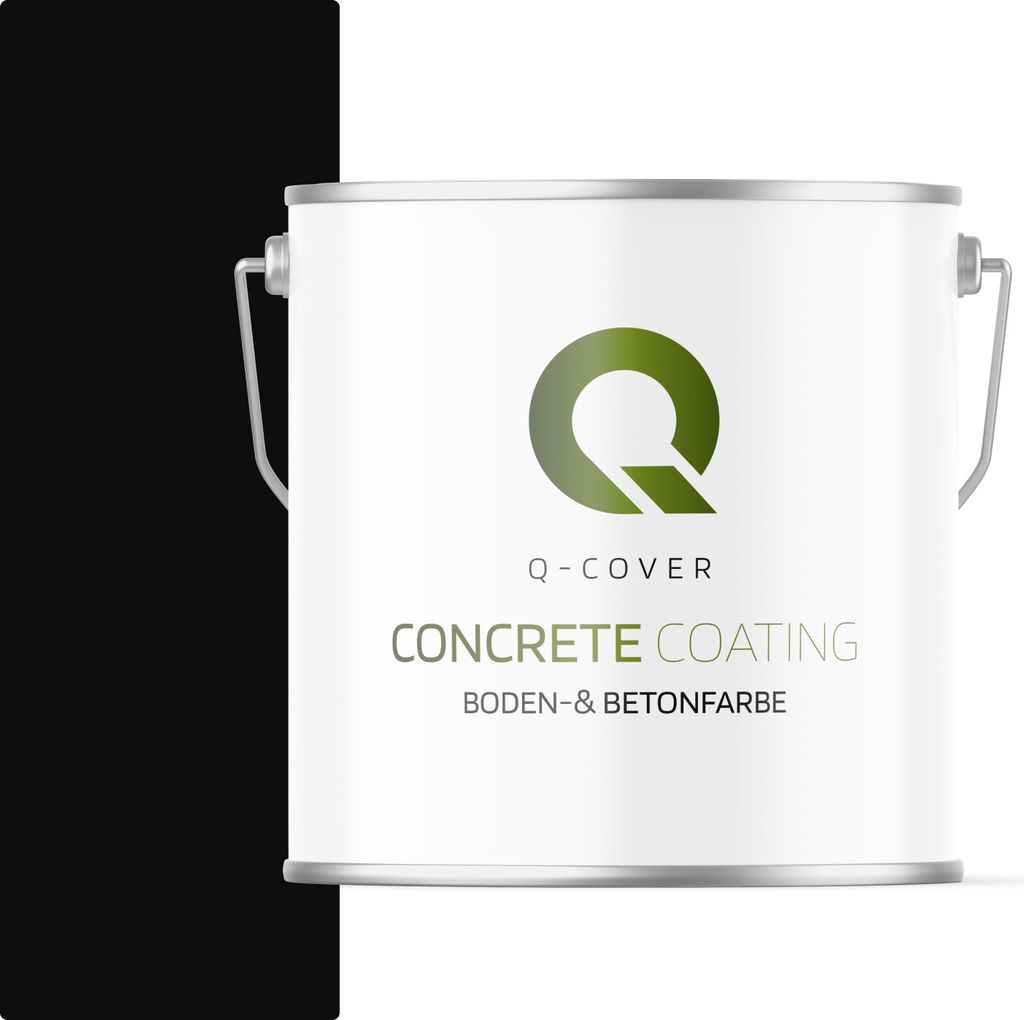 Bodenfarbe | Betonfarbe | Garagenboden | Bodenbeschichtung für Innen | Kellerfarbe Fußbodenfarbe Schwarz 5L