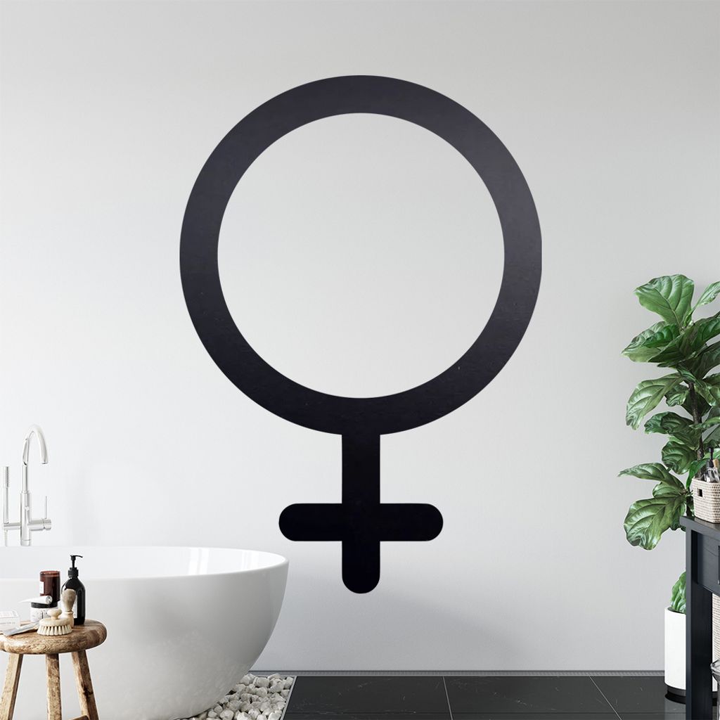 Weibliches Geschlecht Wandtattoo Wandaufkleber Wall Sticker - Dekoration, Küche, Wohnzimmer, Schlafzimmer, Badezimmer