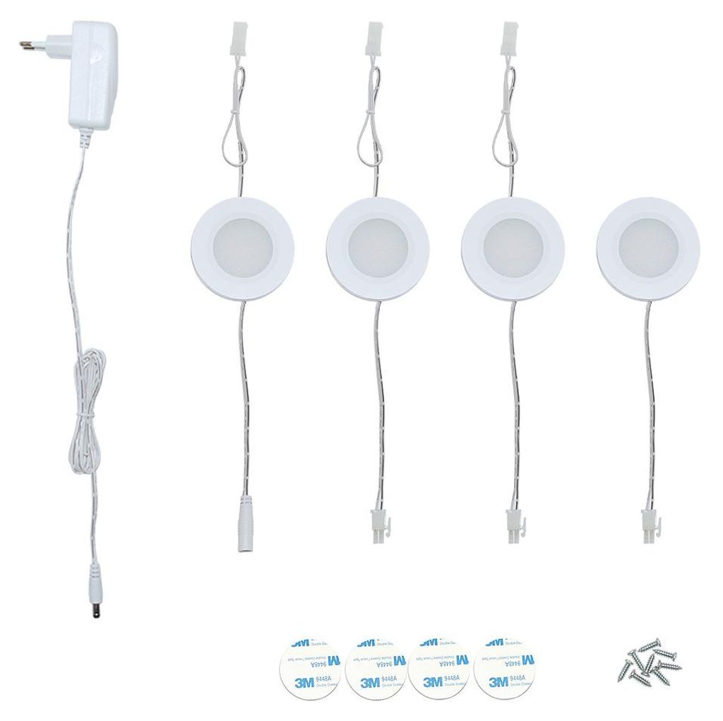Müller-Licht LED Aufbauleuchte 4er Set LED-Downlights weiß Productafbeelding 