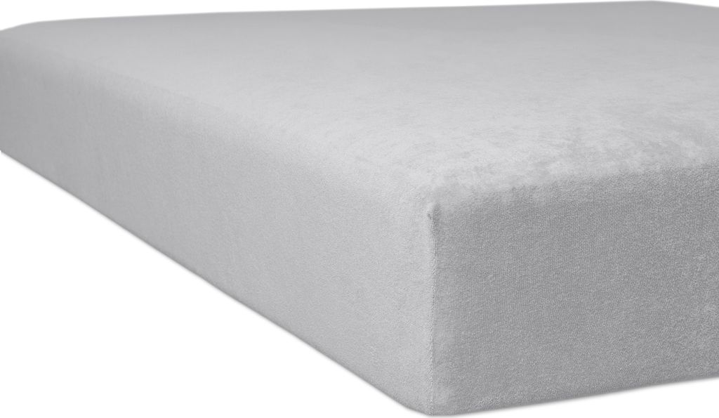 Kneer - Massageliegenbezug m. Hohlsaum - *Qualität 10* Flausch-Frottee - Farbe: 09 Platin - Größe: 75/190 - 85/200 cm