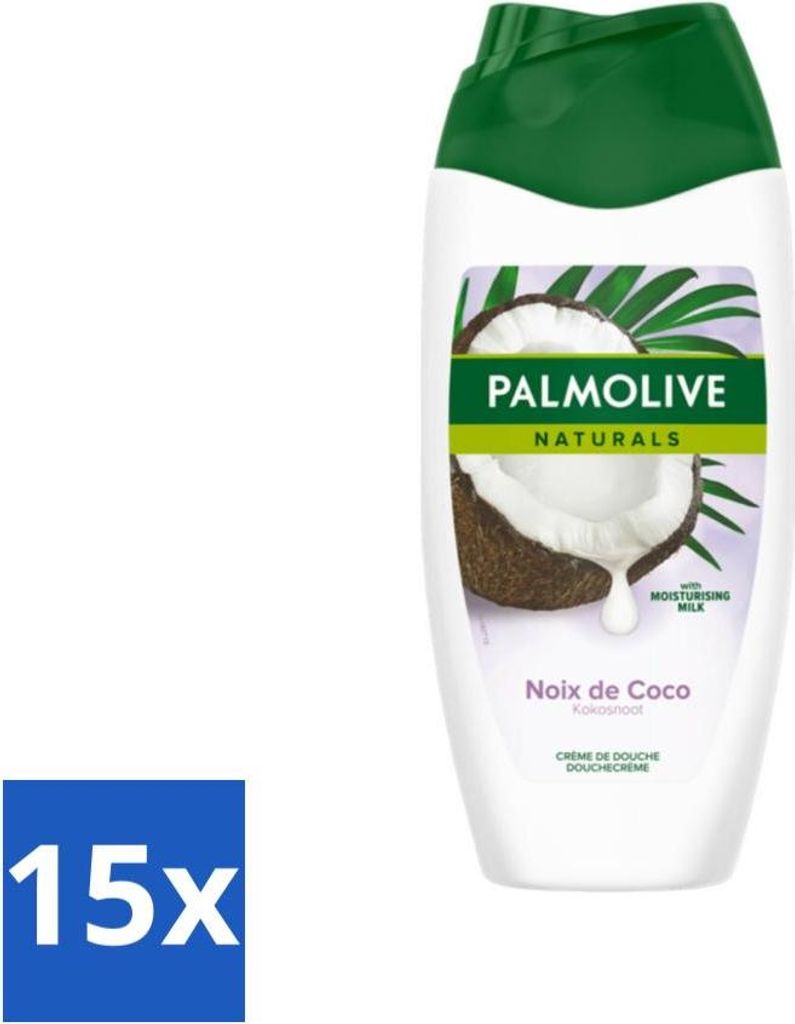 Palmolive Naturals - Duschcreme - Kokosnuss - 250 ml - Vorteilspack - 15 Stücke