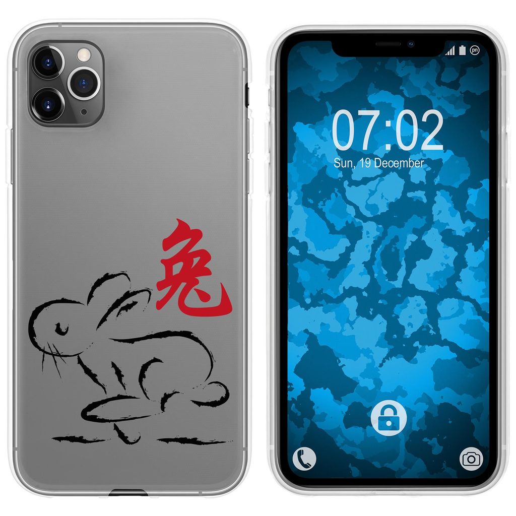PhoneNatic Case kompatibel mit Apple iPhone 11 Pro Silikon-Hülle Tierkreis Chinesisch M4