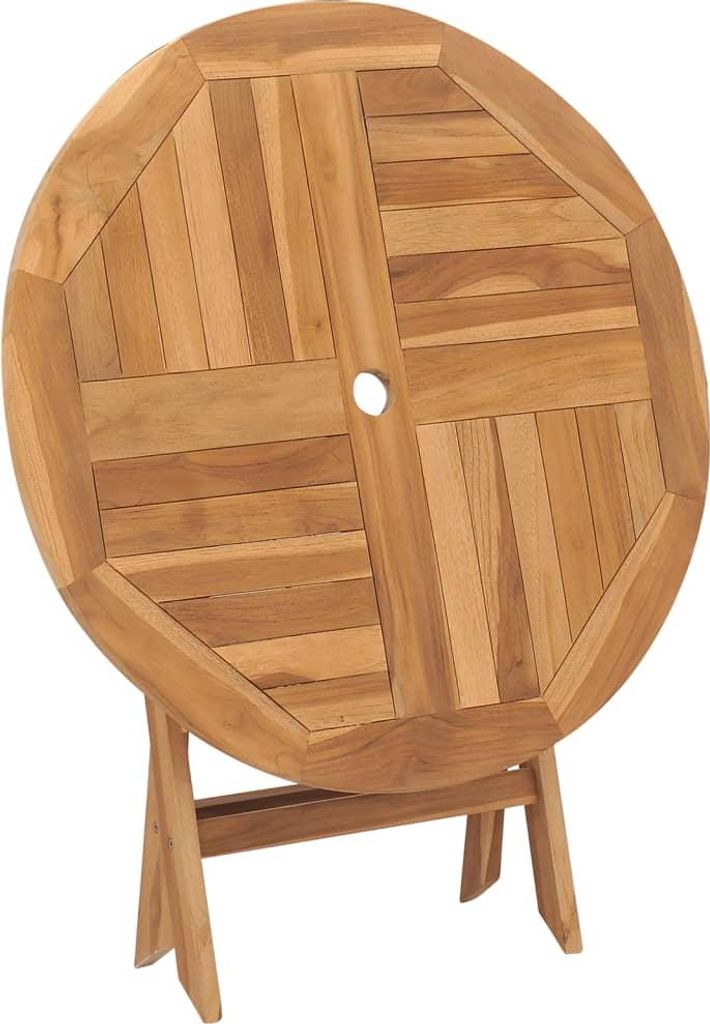 vidaXL Tavolo da giardino pieghevole 85x76 cm in legno Immagine del prodotto 