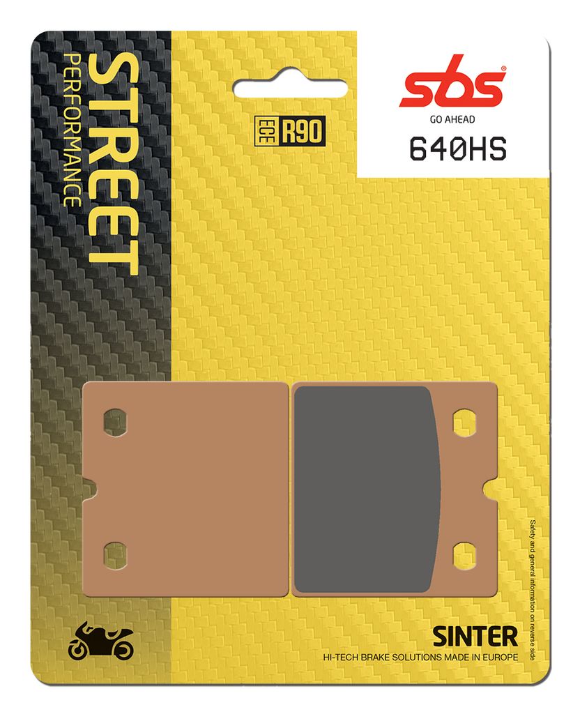 Bremsbelag SBS 640HS (Satz pro Scheibe) Street Sinter
