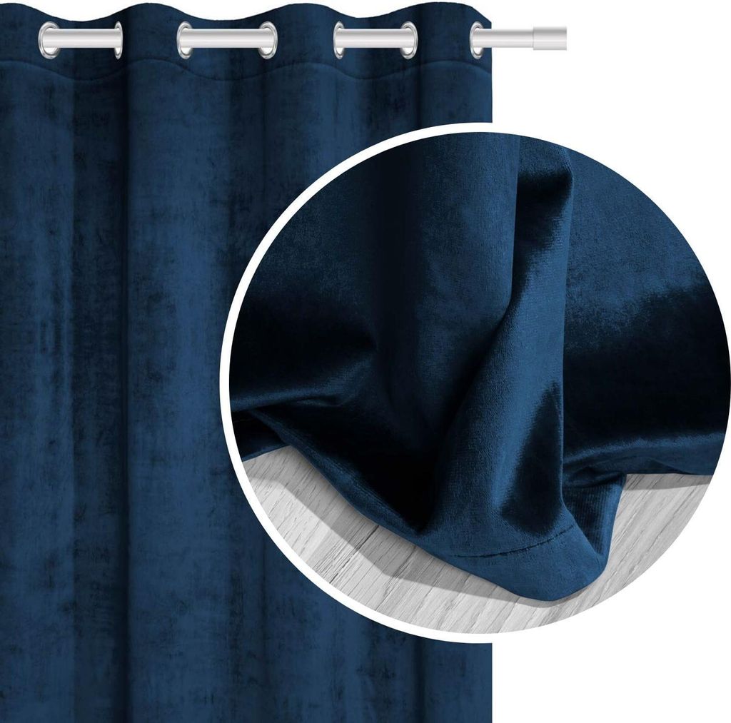 SIIN Scharnier Vera dunkelblau 140 cm x 250 cm