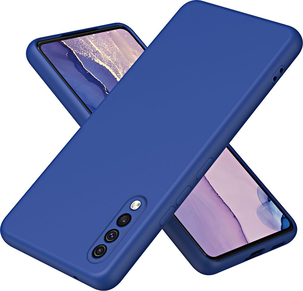 Galaxy A50S Hülle, Flüssig Silikon Handyhülle Stoßfest Kratzfest Schutzhülle für Samsung Galaxy A50 / A50S / A30S Blau