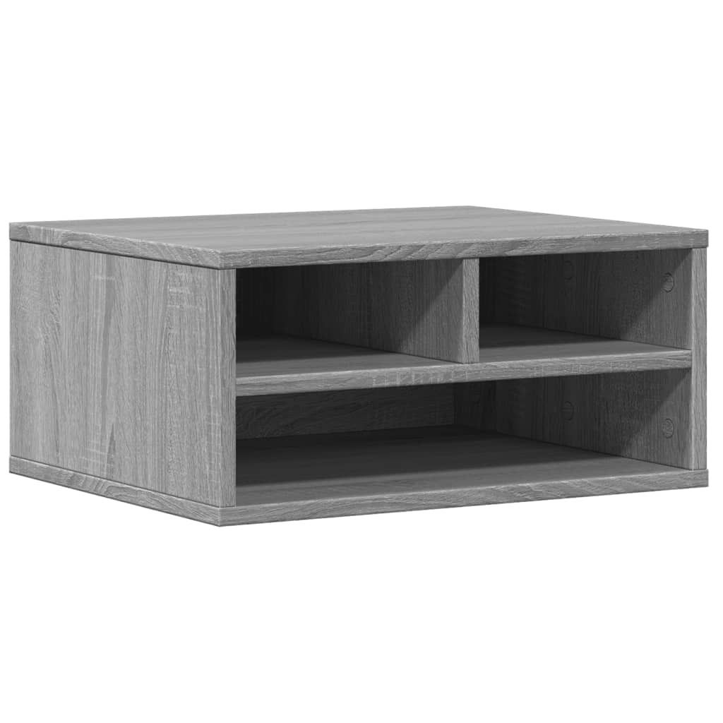 vidaXL Druckerständer Grau Sonoma 49x40x22,5 cm Holzwerkstoff