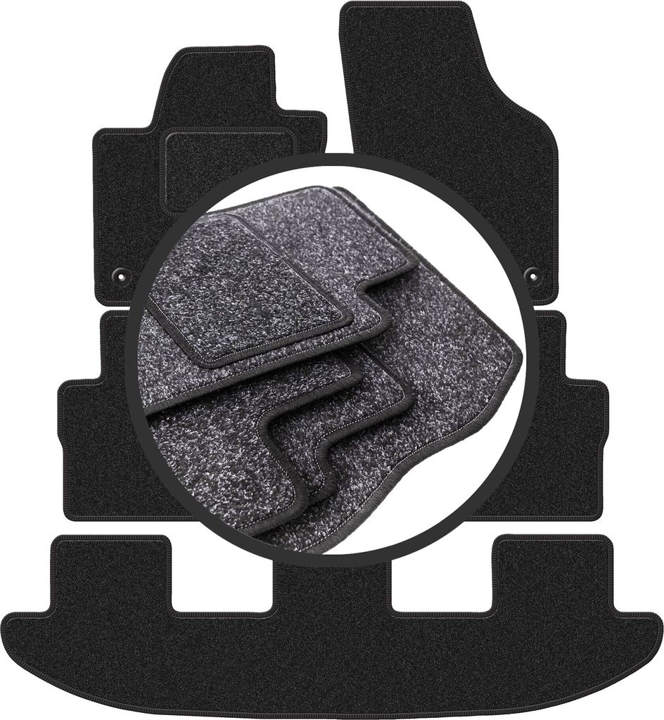 ANTHRA Autofußmatten für: Seat Alhambra II Minivan (2010-)