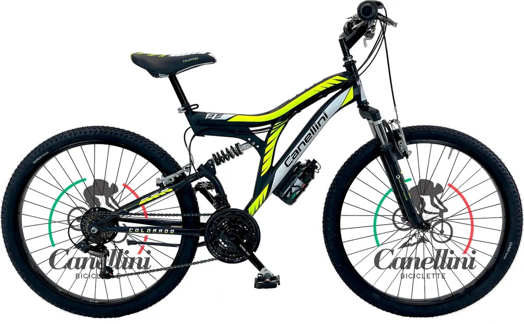 Vélo VTT de Montagne 26 Pouces Enfant Canellini Colorado Suspendu