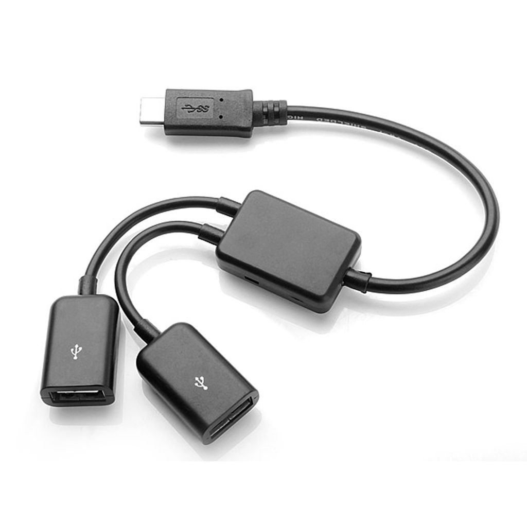 H67 USB C Stecker auf Dual USB Buchse Kabel