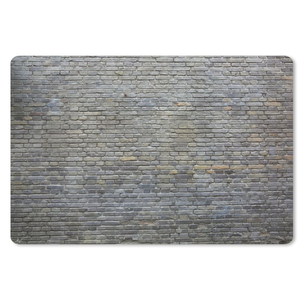 MuchoWow Mauspad Mousepad Wand - Ziegel - Grau 27x18 cm - Mousepads - Maus Mat - Pad - Mausunterlage - Büroartikel - Desk Matten
